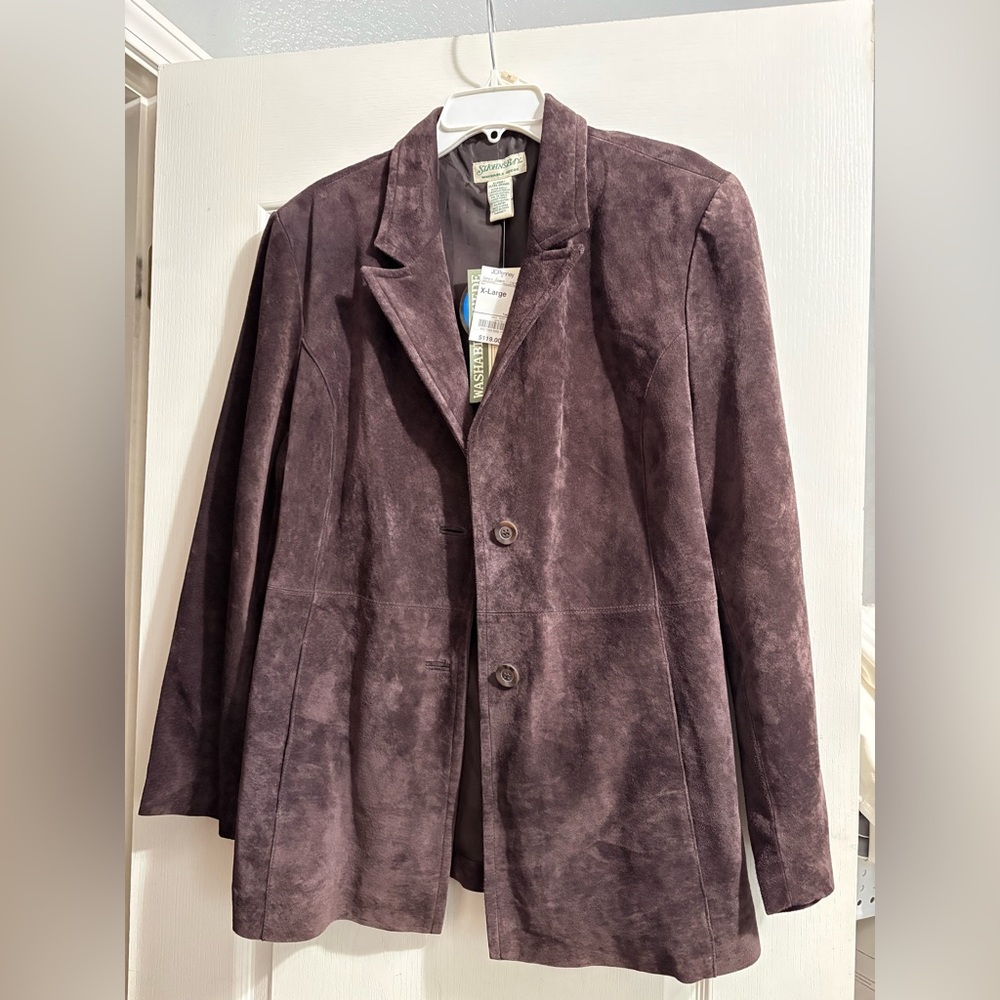 St. John's Bay Brown Suede Jacket